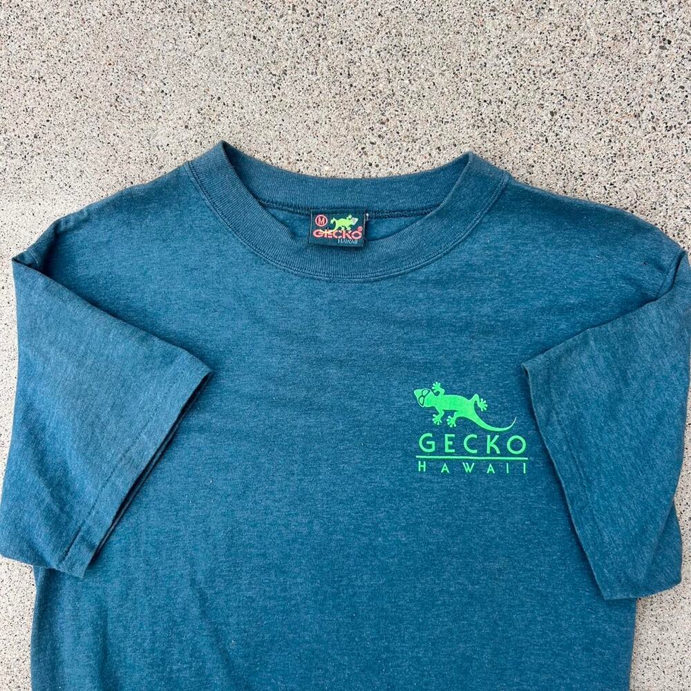 Vintage single stitch hawaii gecko tee